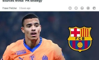 曝巴萨相中曼联弃将！15轮狂轰11球 领跑法甲射手榜